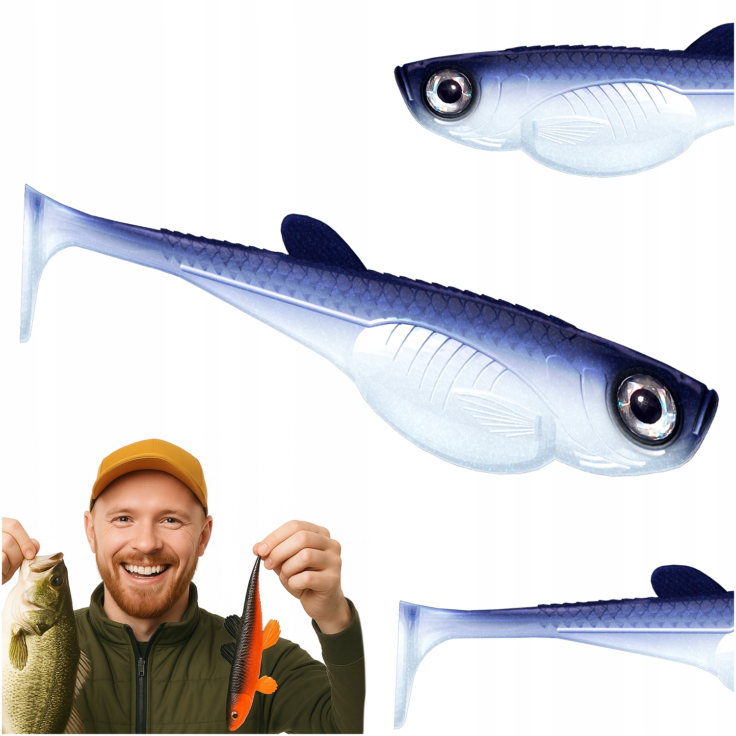 Guma Przynęta Embrion Shad 8" 003 Blue Whitefish 20 Centymetrów 1 Sztuka
