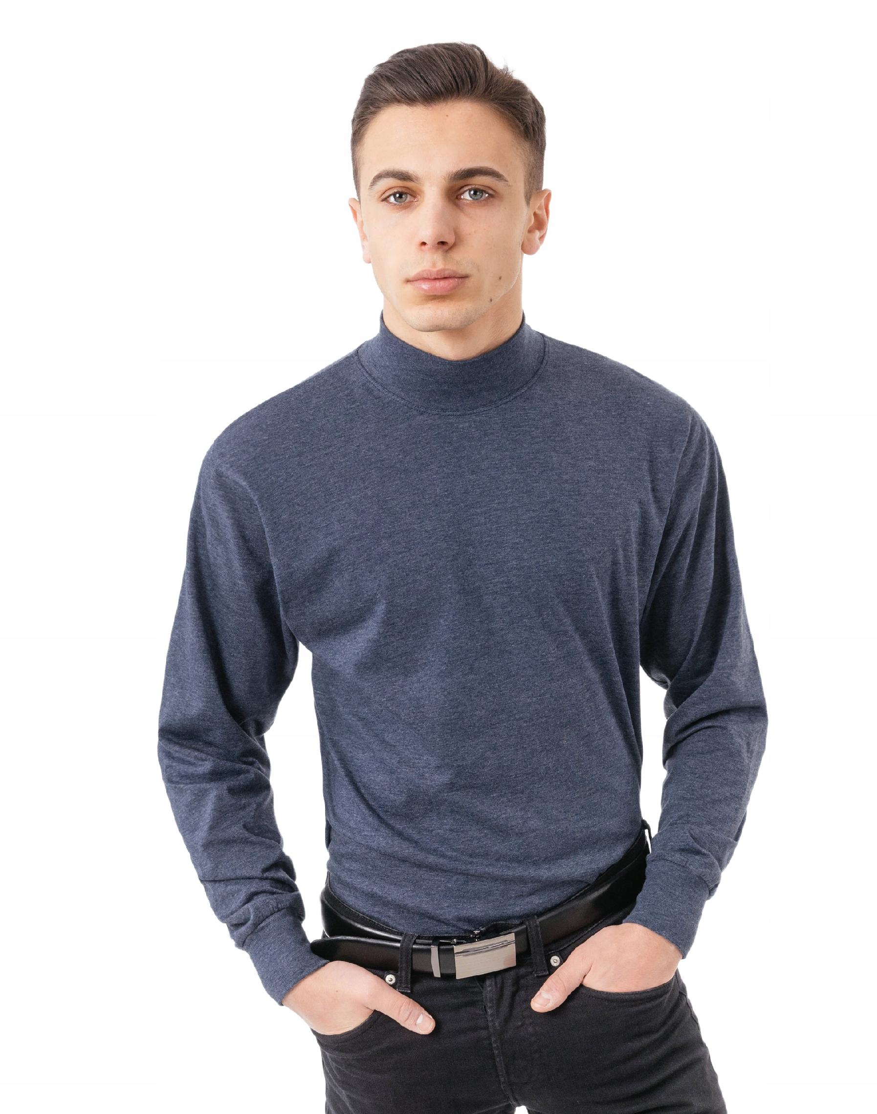 

Półgolf męski cienki sweter golf Adam r L jeansowy