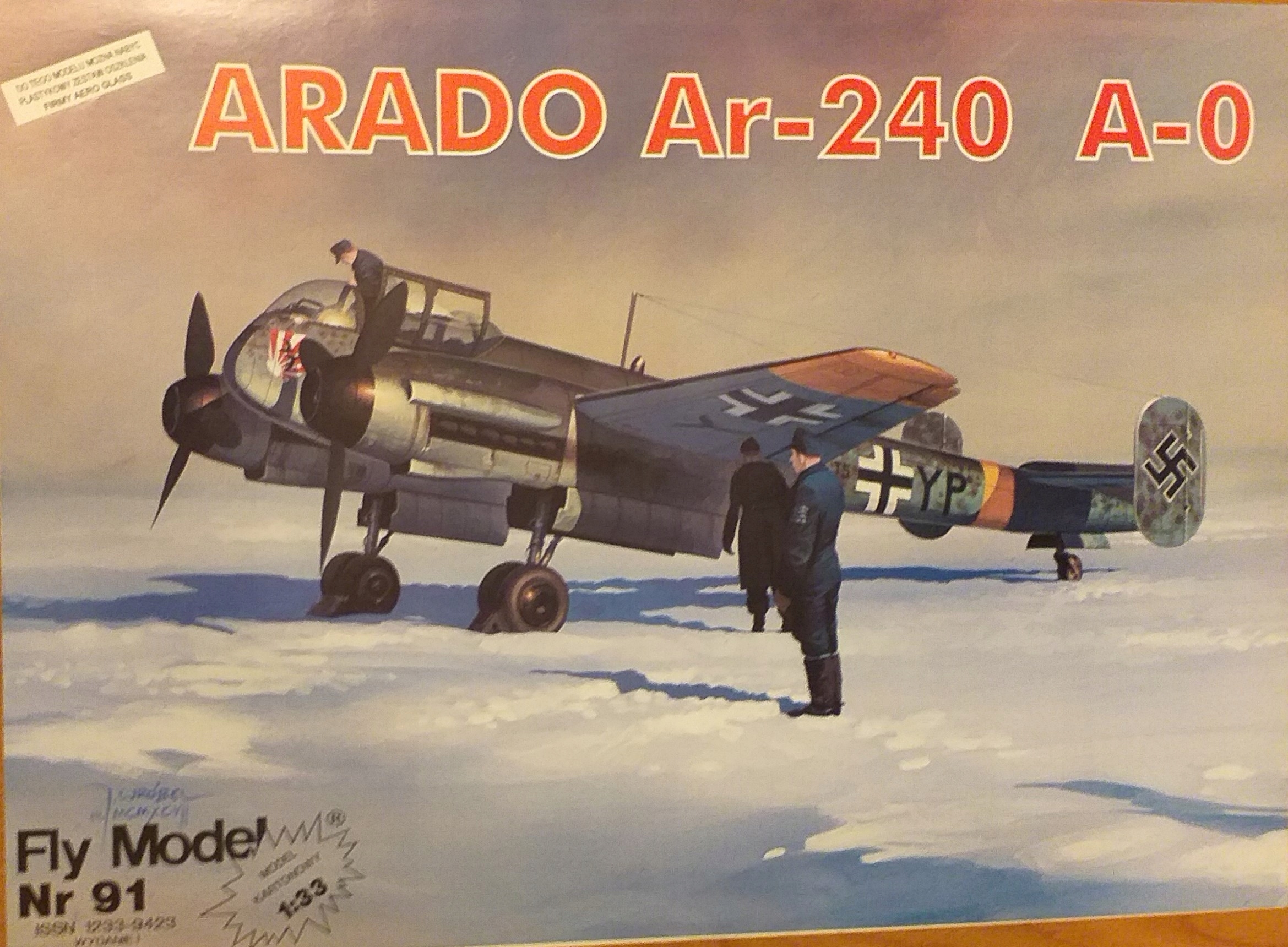 FlyModel č. 91 letadlo Arado Ar-240 A-0 1:33