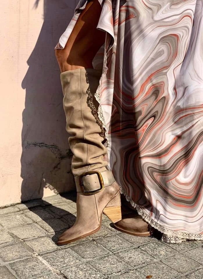 kowbojki kozaki damskie BY O LA LA skóra 37 Marka inna