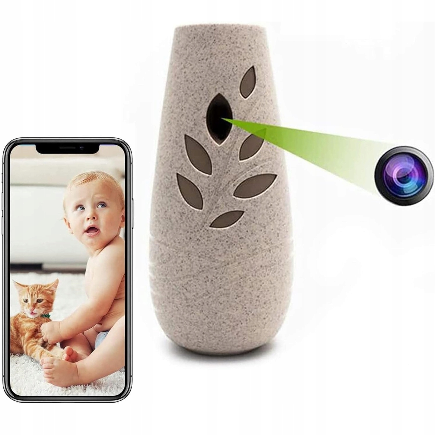 Mini Skrytá Špionážní Kamera V Osvěžovači Vzduchu Full Hd 1080P Wifi