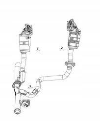 Katalizator prawy Wrangler Gladiator JT JL 3 6 Car type 4x4 SUV
