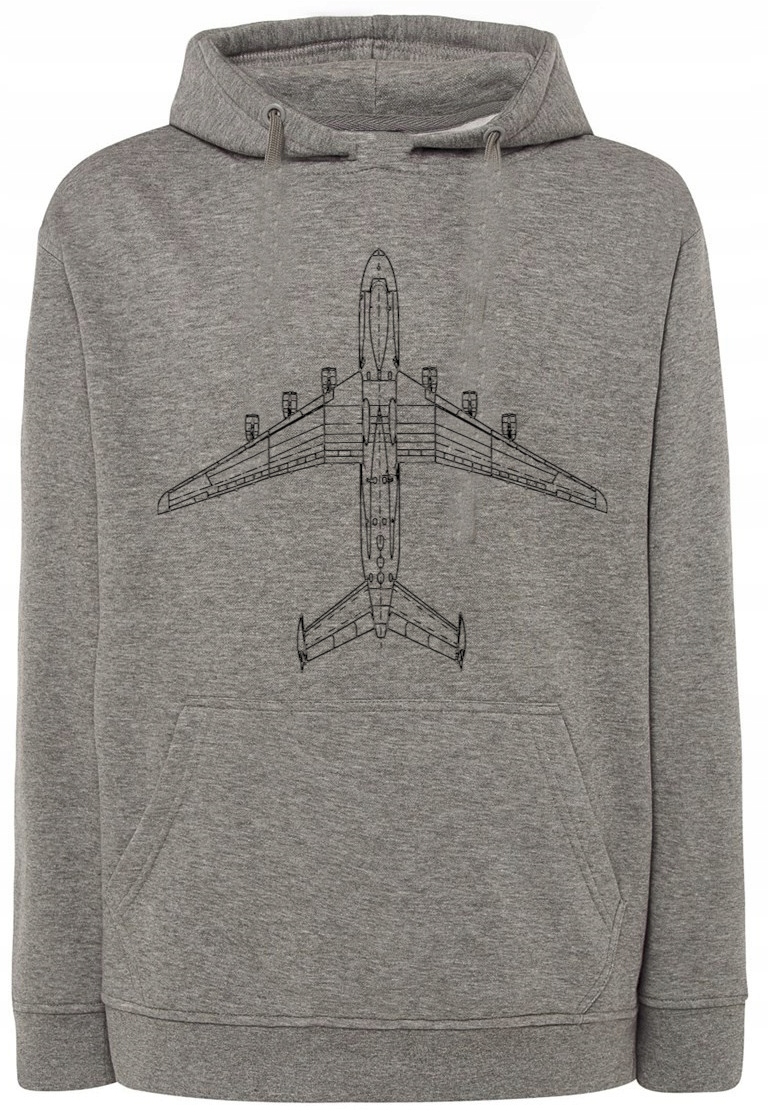 Pánská mikina s pěkným potiskem Letadlo r.XL