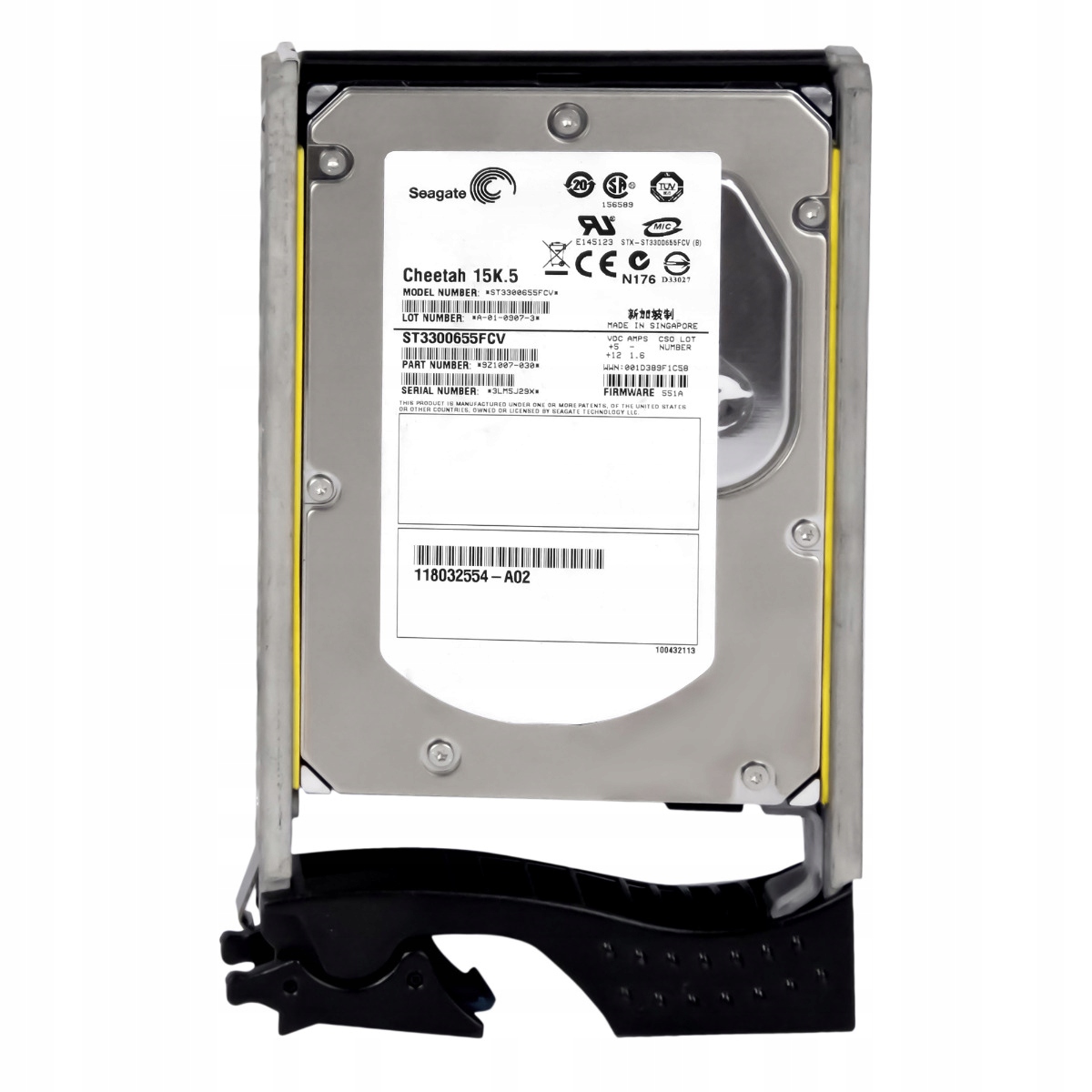 Emc 118032554-A02 300GB 15K 16MB Fc 3.5'' ST3300655FCV