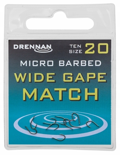 Drennan Haczyki Wide Gape Match r.16 Micro Barbed 10szt.