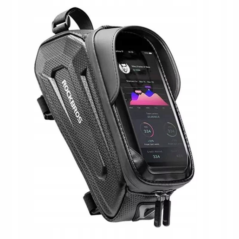 ROCKBROS SOLIDNA TORBA ROWEROWA POJEMNA SAKWA NA RAMĘ UCHWYT NA TELEFON