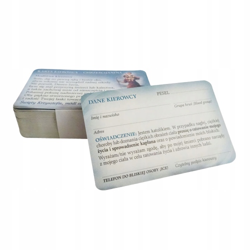 

Karta Kierowcy Chrześcijanina (8,5 x 5,5 cm)