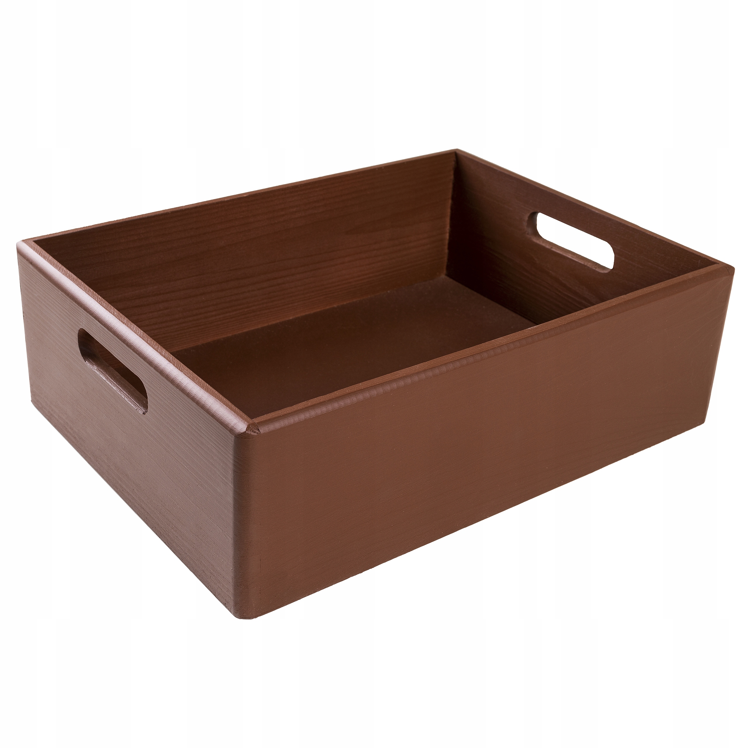 

Skrzynka drewniana pudełko brązowe 40x30x13 cm