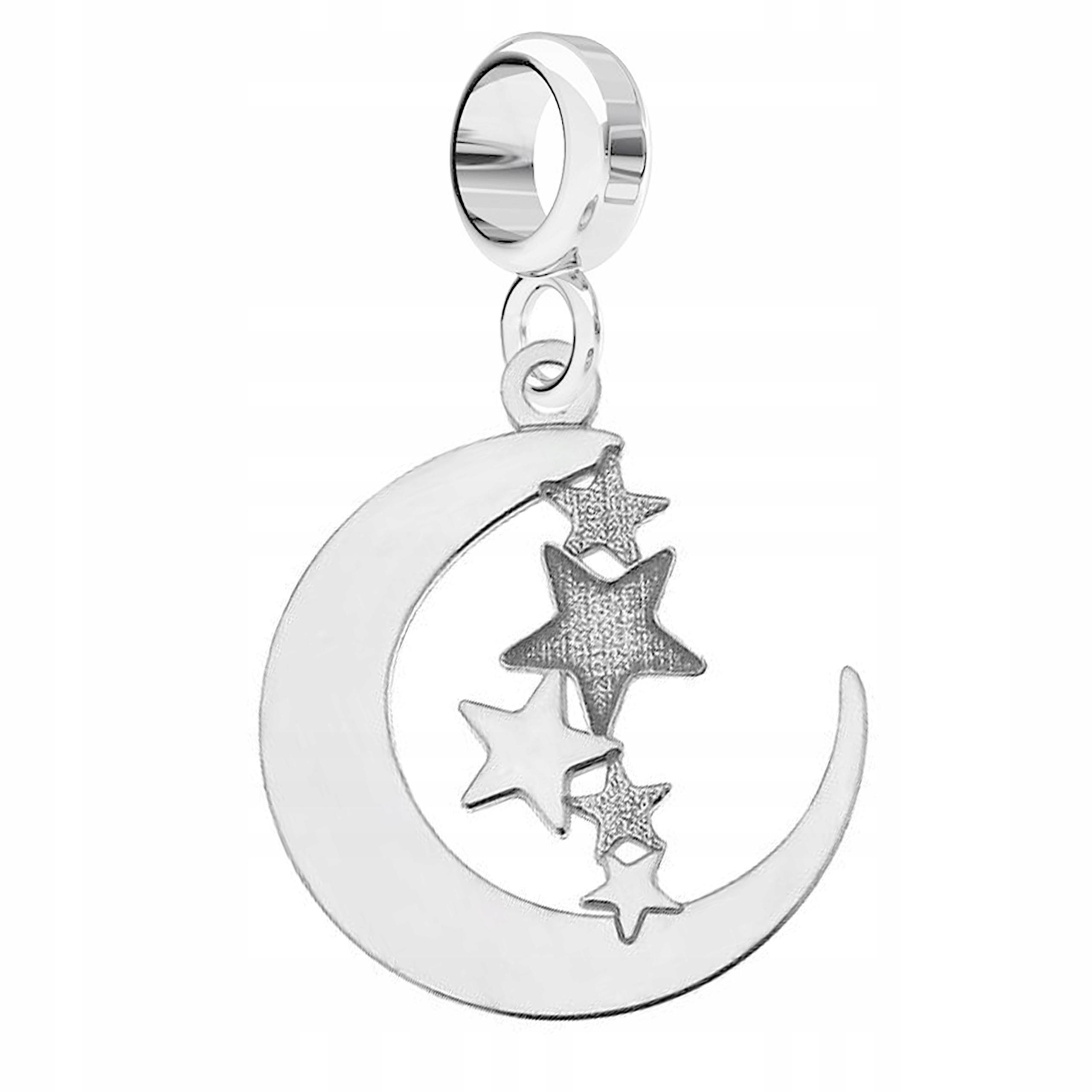 

Charms wiszący Księżyc Gwiazdki srebro 925
