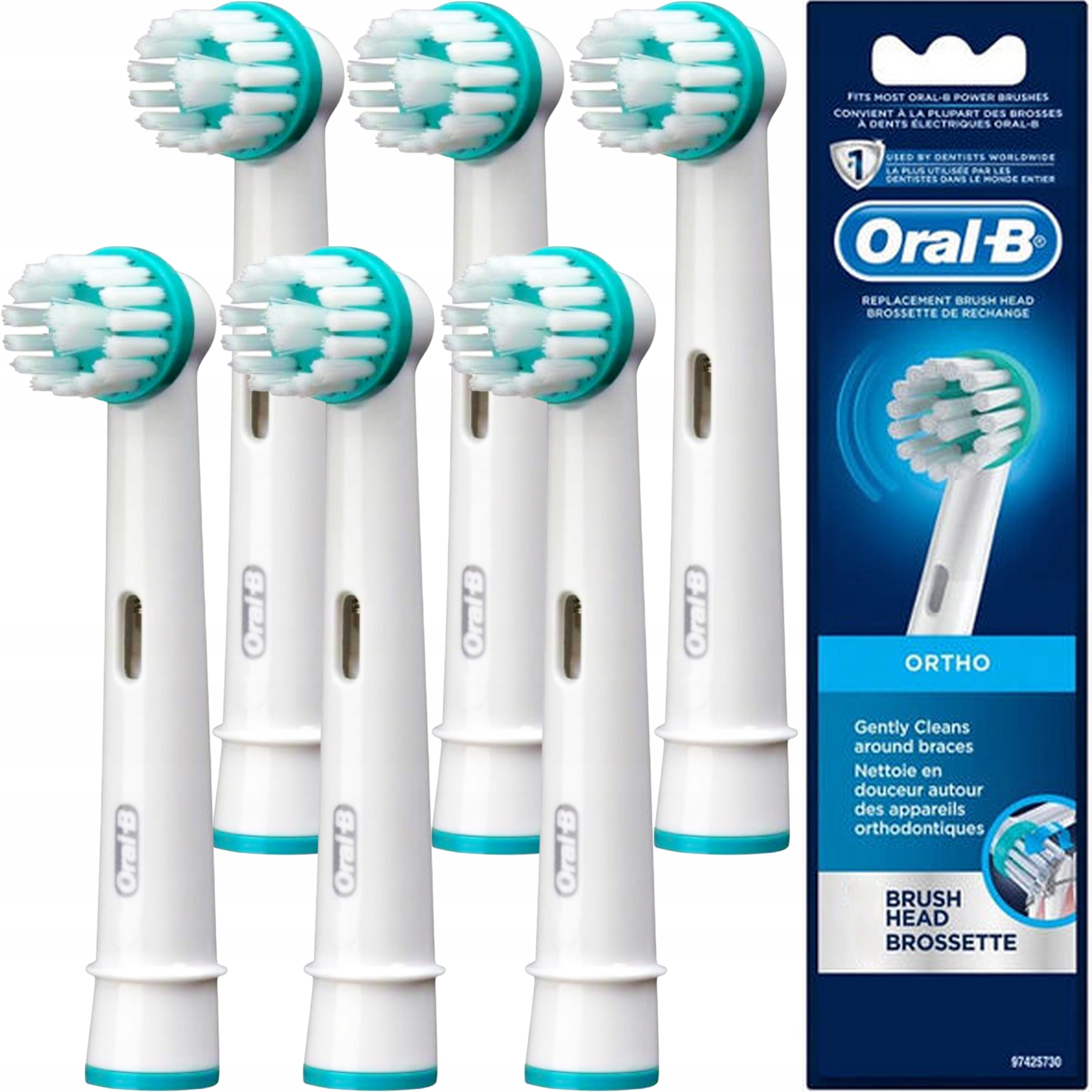

6x Oryginalna Końcówka do Szczoteczki Oral-B Ortho