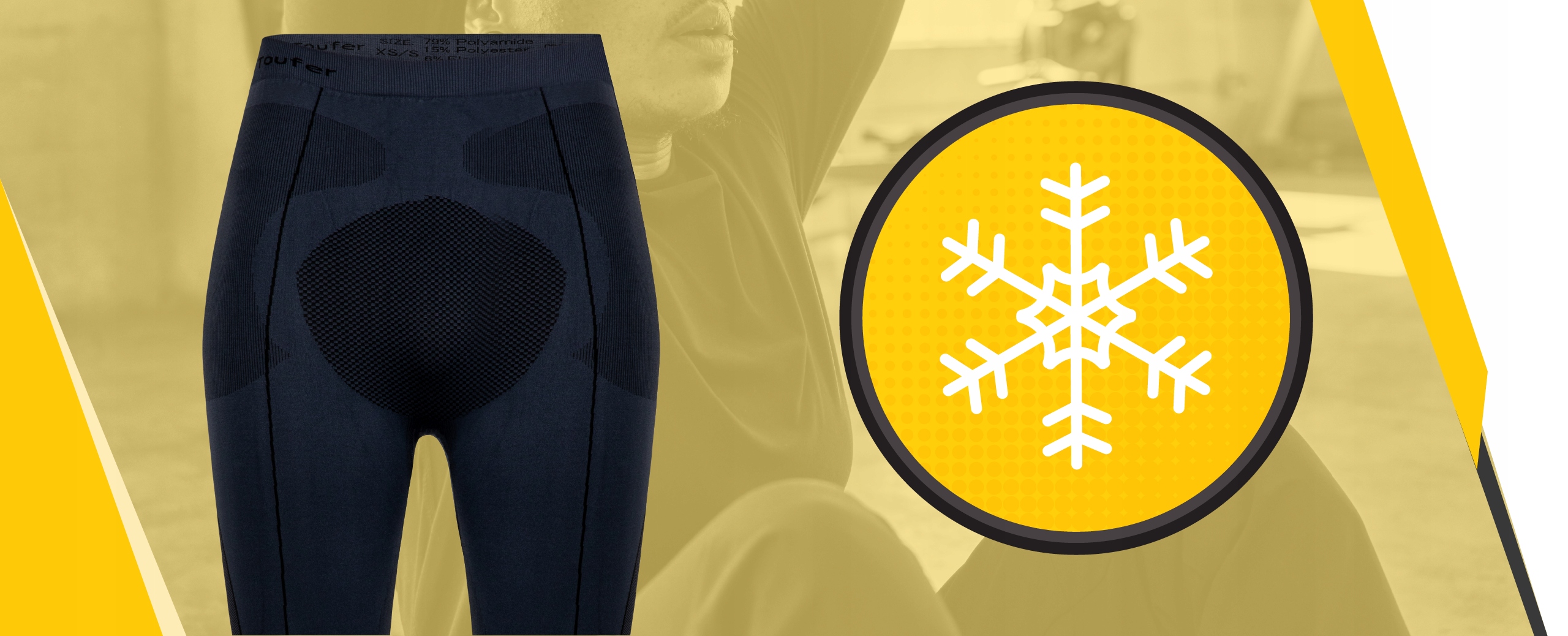 BIELIZNA TERMOAKTYWNA TERMICZNA TOUFER NYLON GÓRA DÓŁ R. XL/XXL +KOMIN Materiał dominujący bawełna