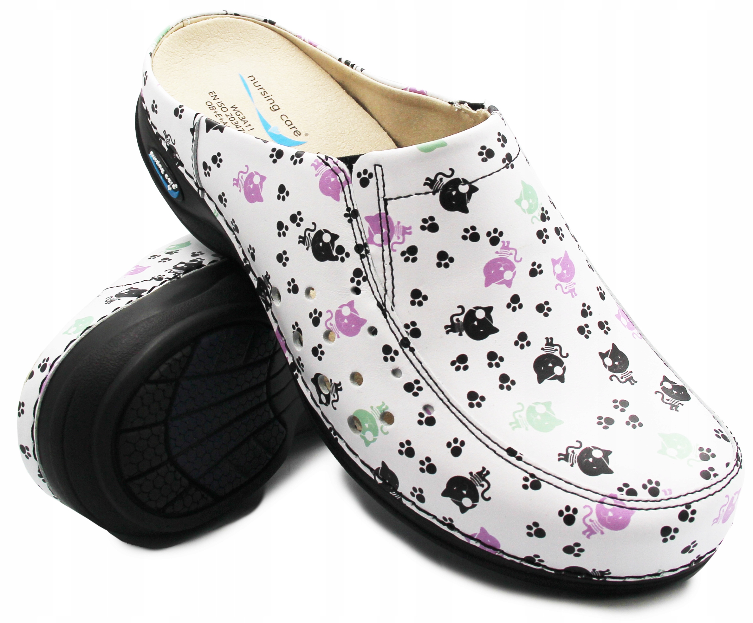 Dámské Nazouváky do práce Přírodní kůže Kočky Nursing Care Berlin WG4AG20 36