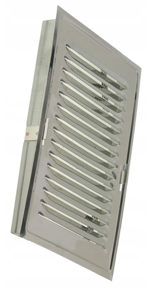 KRATKA WENTYLACYJNA NIERDZEWNA 14x21 Z RAMKĄ INOX