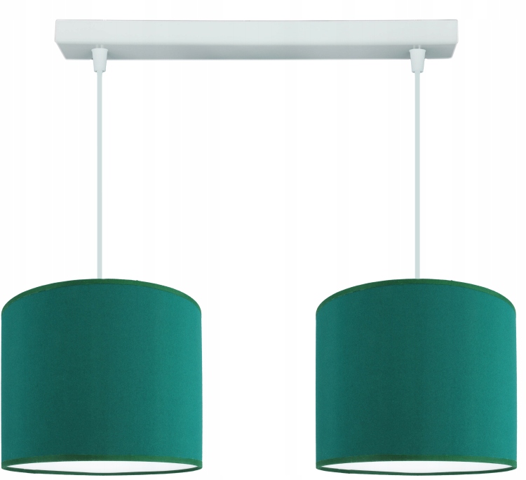 Moderní závěsná lustrová lampa, módní stropní stínidlo 20 cm, zelená, Led