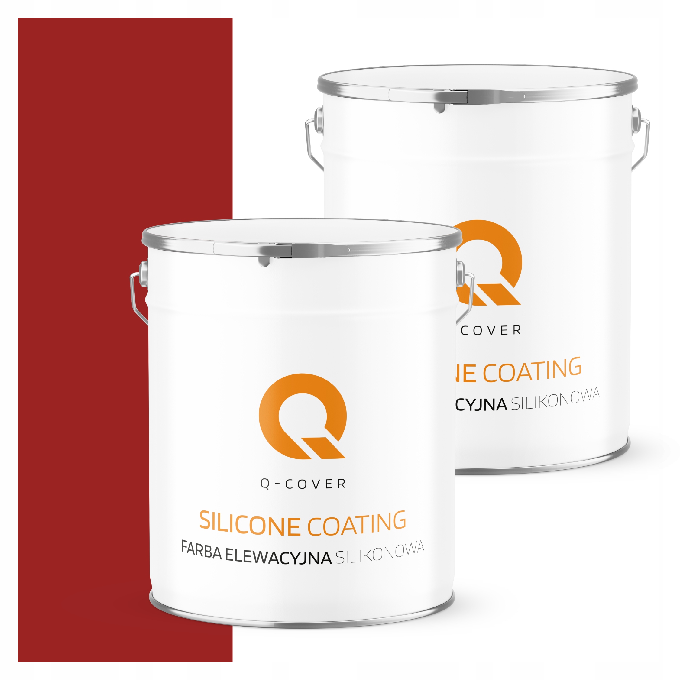 Fasádna farba Fasádová 5L Silikónová Uv Farba Červená Ral 3001