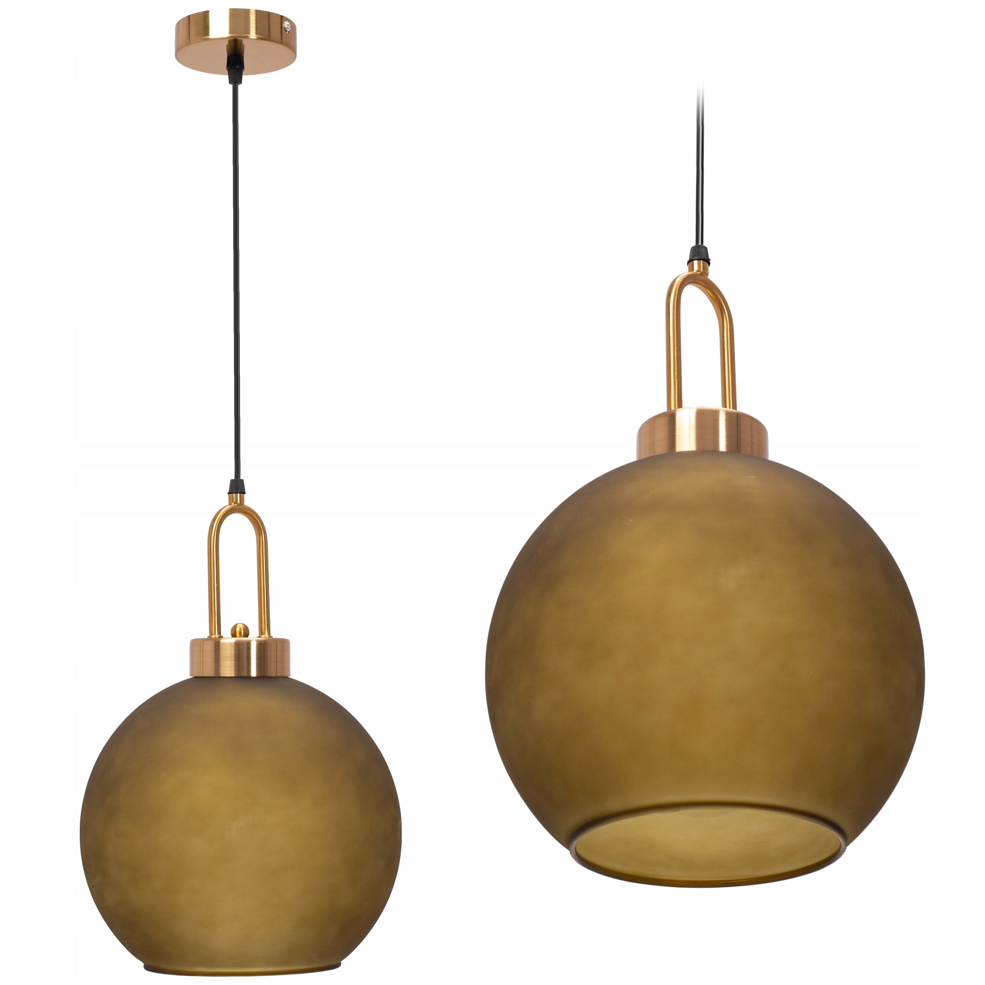 

Lampa Sufitowa Wisząca Szklana Mat Kula 25CM