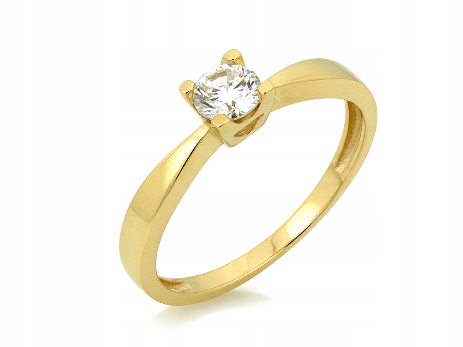 Prstýnek 585 s zirkonem Na Zásnuby 16r jako dárek 2.31 g