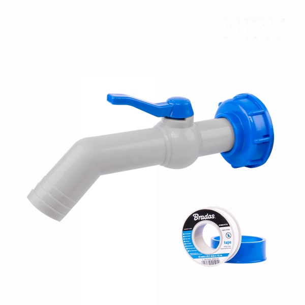 

Bradas Kran PP45°Z Przyłączem IBCS60X6 Wąż 25-32MM
