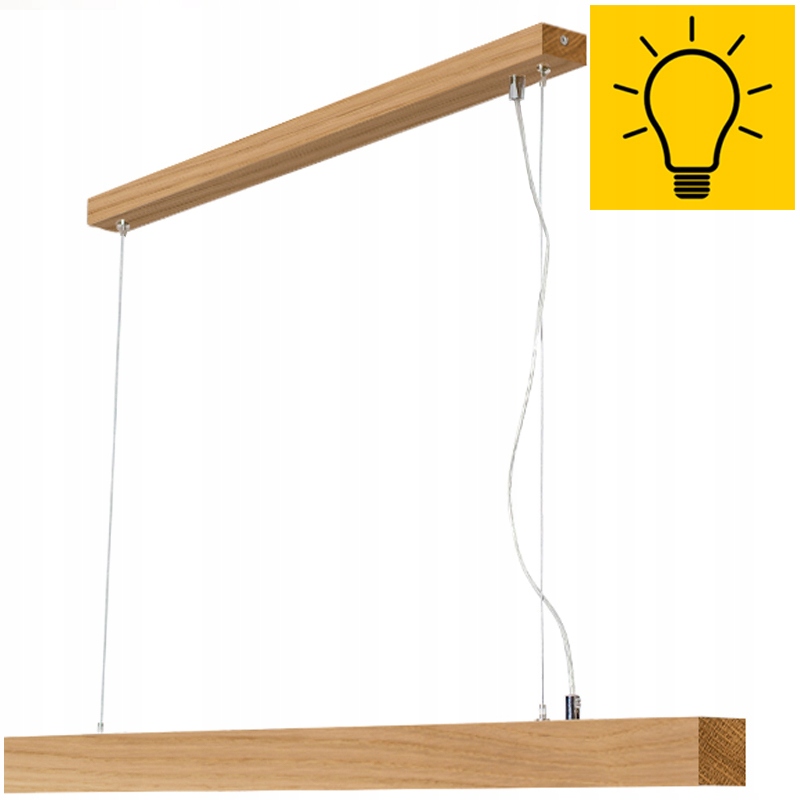 Závěsná stropní Led lampa Dub Slim 90CM Loftový obývací pokoj nad stůl 36W 3000K