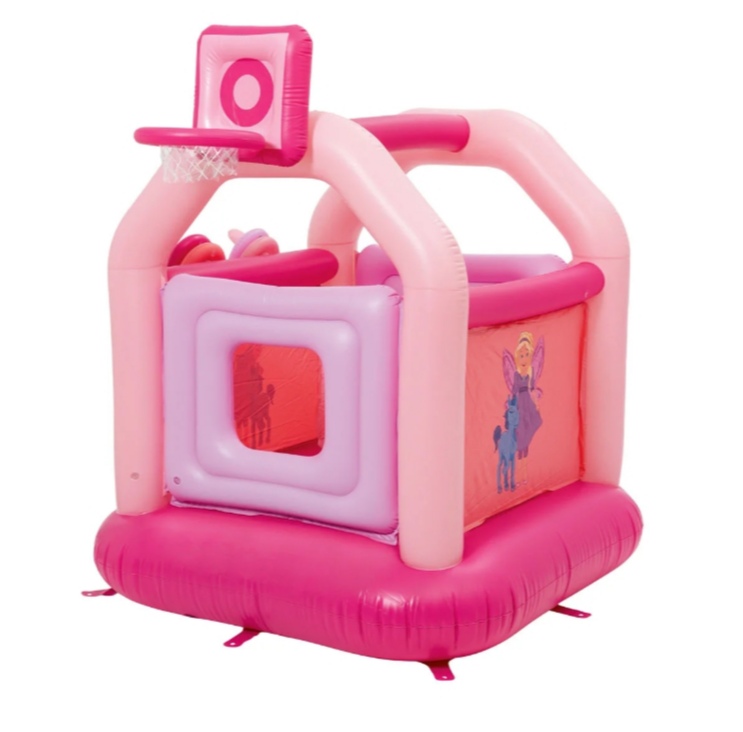 Nafukovací záhradný zámok Playtive s príslušenstvom, 14 ks, ružový