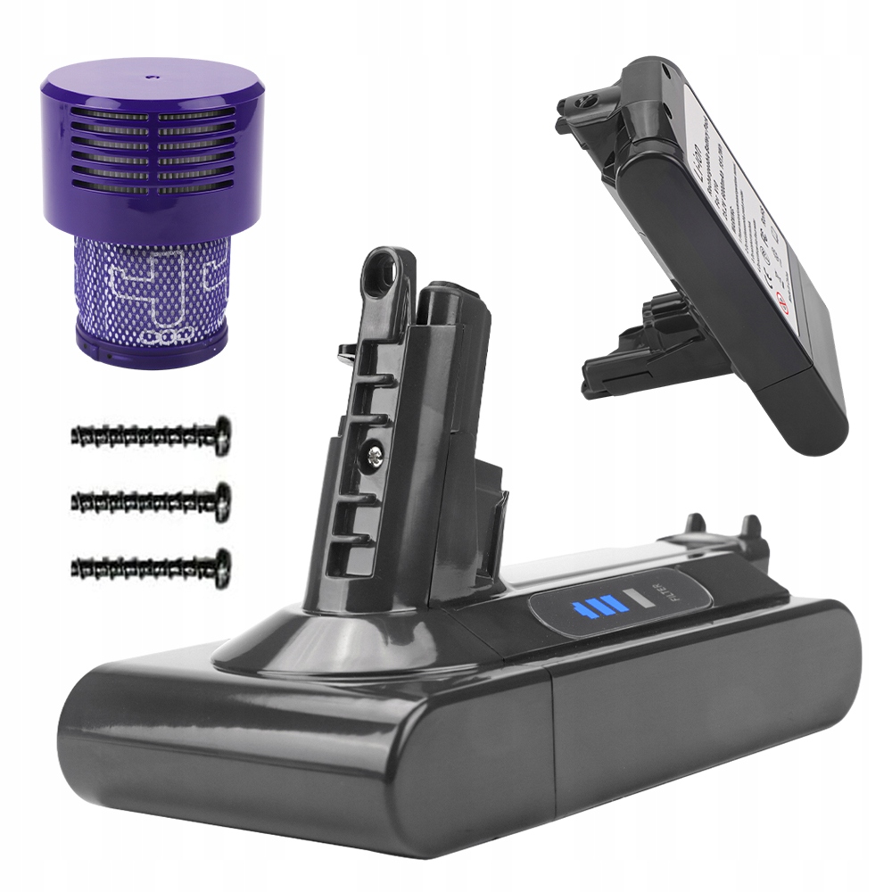 Baterie Do V10 Akumulátor Pro Vysavač Filtr