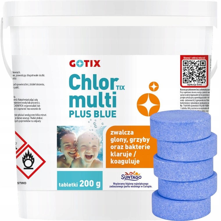 Chemia Basenowa Tabletki Multifunkcyjne 5kg 200g do Basenu Jacuzzi Spa