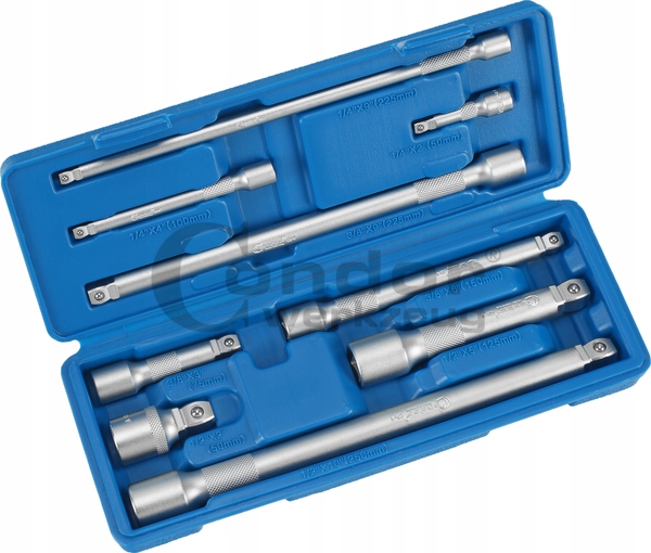 Nadstavce S Guličkou 9ks 50-250mm 1/4 3/8 1/2 Condor