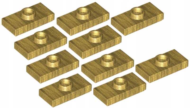 

Lego Płytka 1x2 Wypustka Złota (15573/6092594) x10