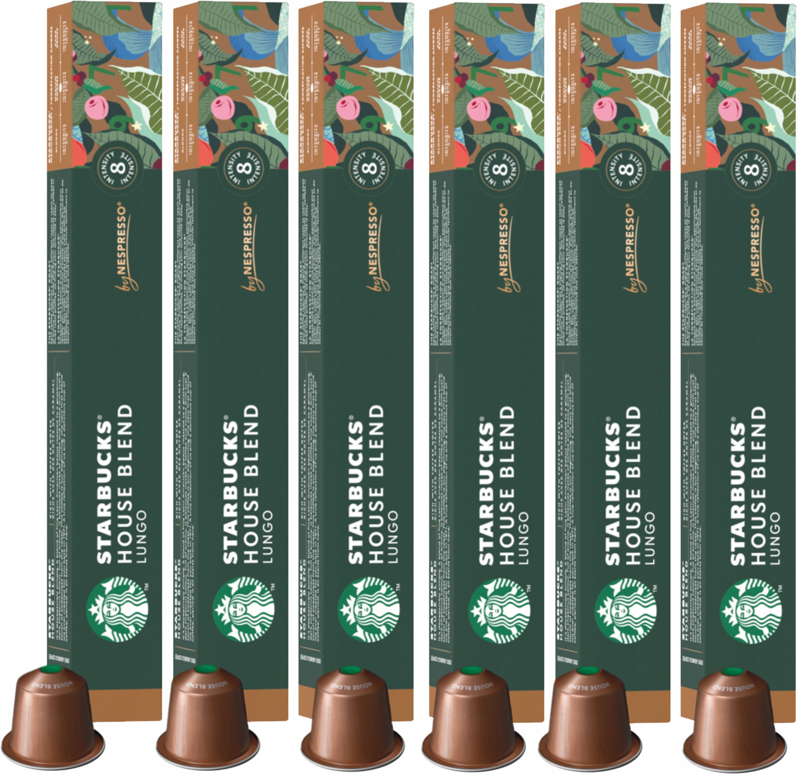 Levně Kapsle pro Nespresso Starbucks House Blend Lungo 6 x 10 kapslí