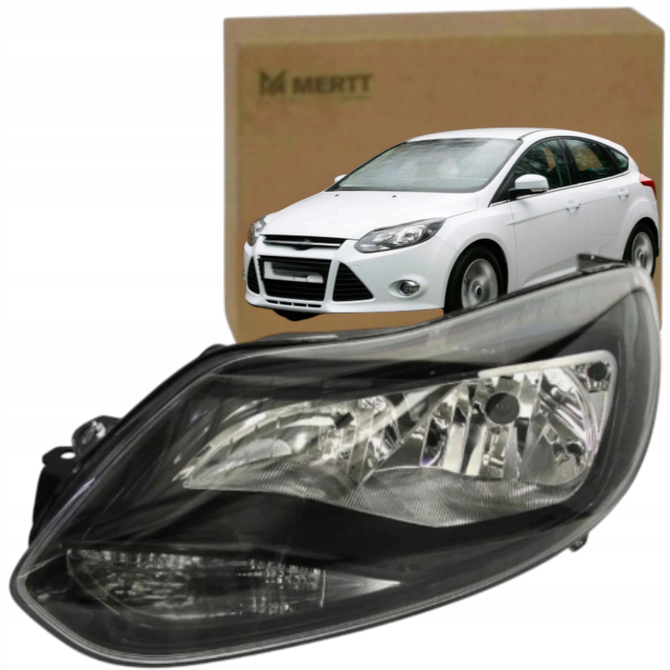 Světlomet Světlo Přední Levý Černý BM5113W030CF Ford Focus 2011-14