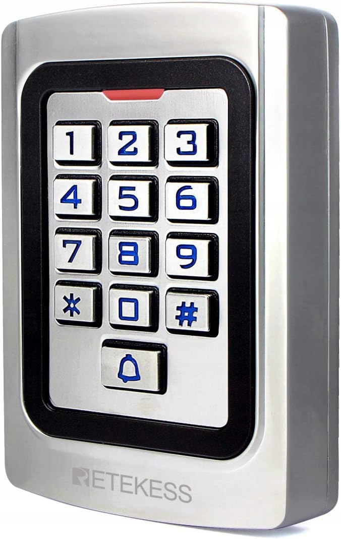 Retekess T-AC04 Digicode Kovová klávesnica IP68 Kontrola prístupu Pin 125 kHz