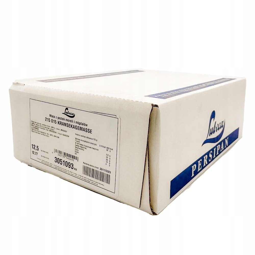 Duński marcepan 18% Percepan Lubeca 12,5kg