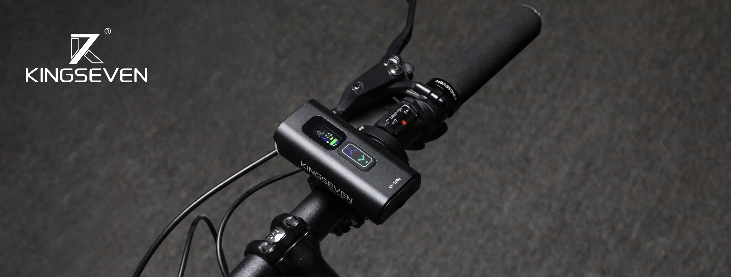 LAMPKA ROWEROWA oświetlenie rowerowe LED USB PRZÓD TYŁ ROWER 12 000mAh MOC Marka KINGSEVEN