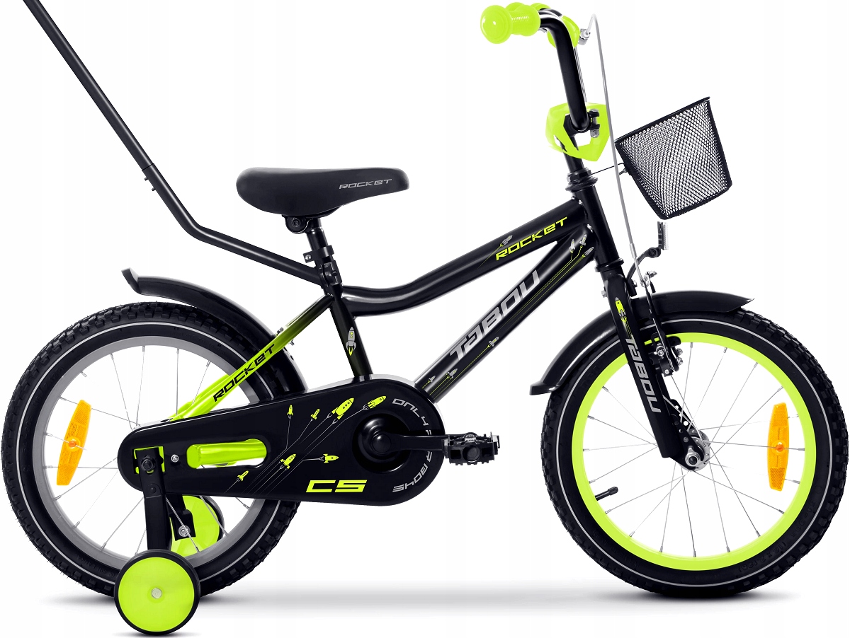 Rower dziecięcy Tabou Rocket Cs Alu 16" black lime