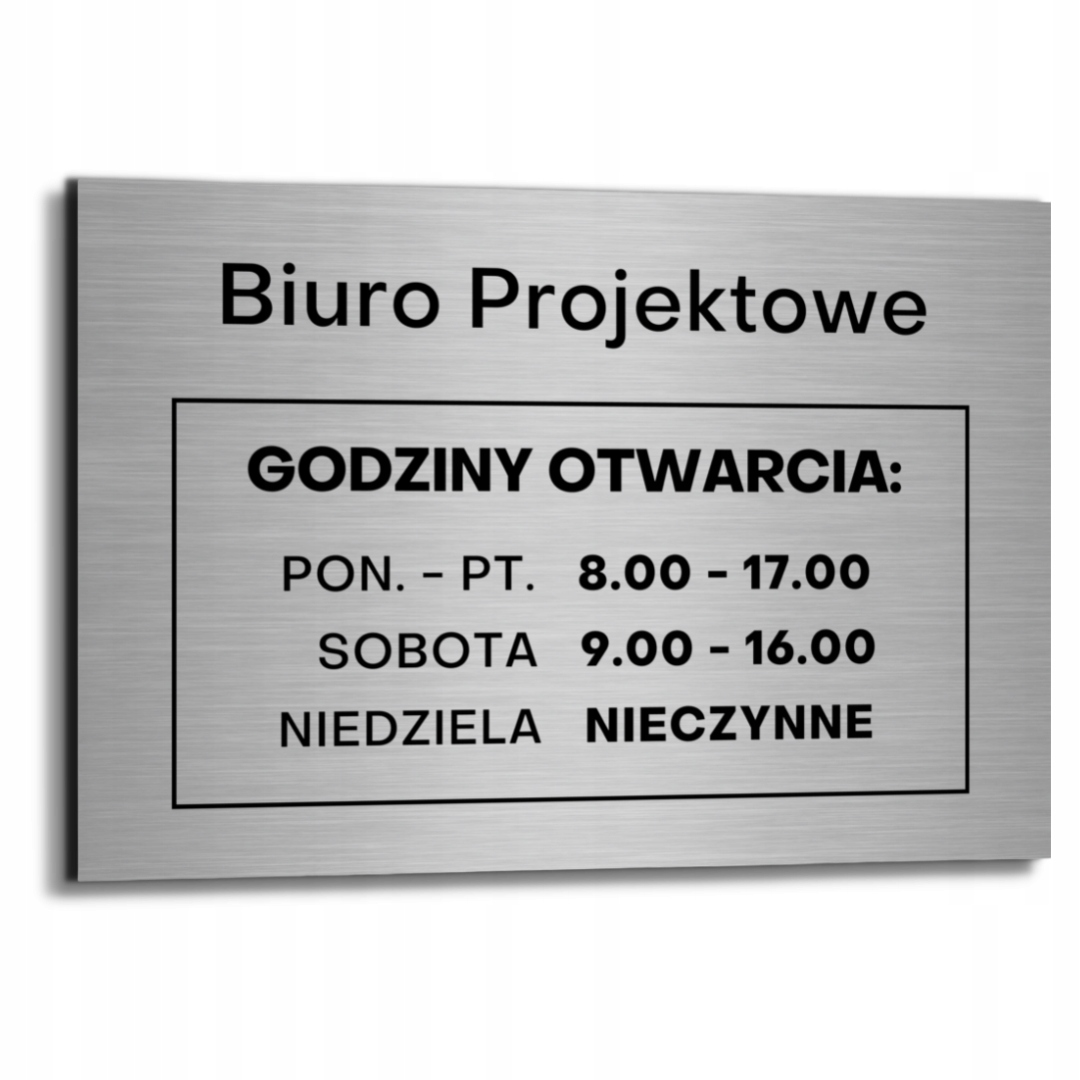 

Tabliczka Otwarte Zapraszamy Godziny Otwarcia