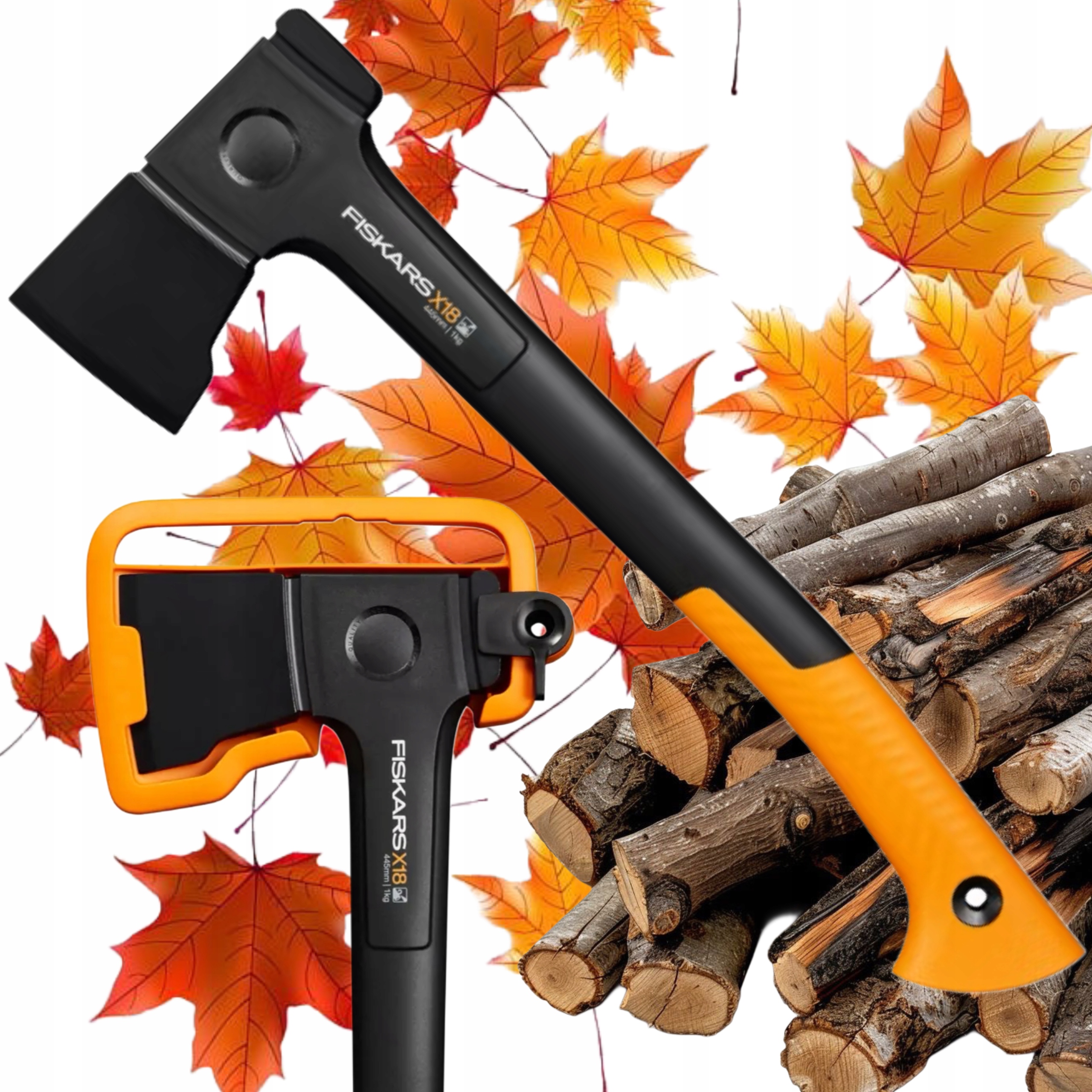 Fiskars Štiepacia Sekera X18 Čepeľ Do Záhrady Ľahká Ostrá X-