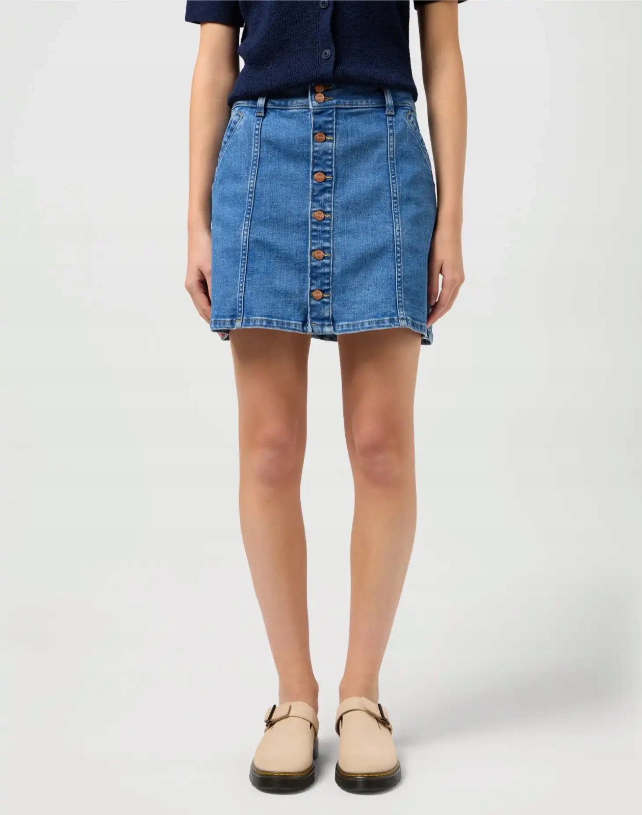 Dámská sukně Wrangler Denim Mini Skirt MID Wash 112352524 S