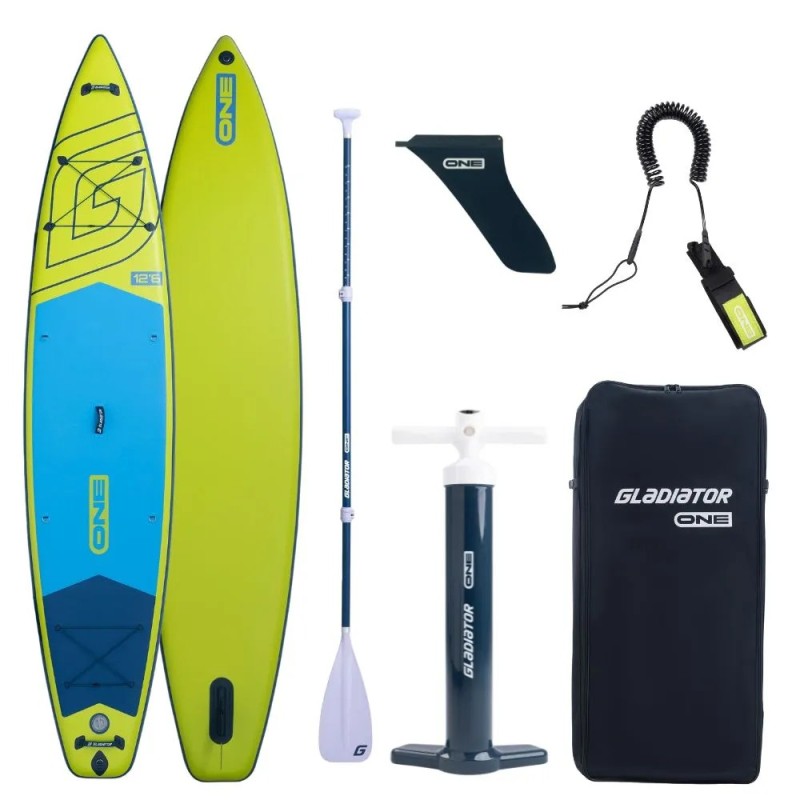 Deska Sup Gladiator One 12'6'' Lime z wiosłem