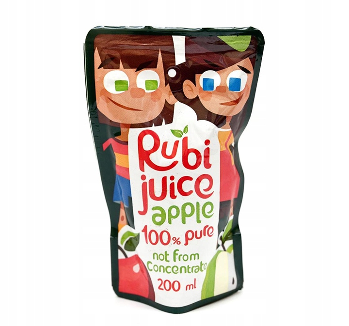 JABŁKOWY 100% SOK 200ML ZE SŁOMKĄ NFC TŁOCZONY