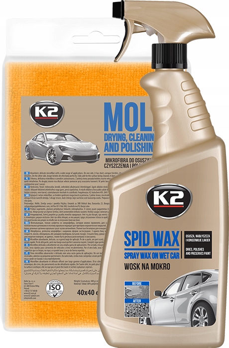 

K2 Spid Wax Wosk Na Mokro 770ML Mikrofibra Moli