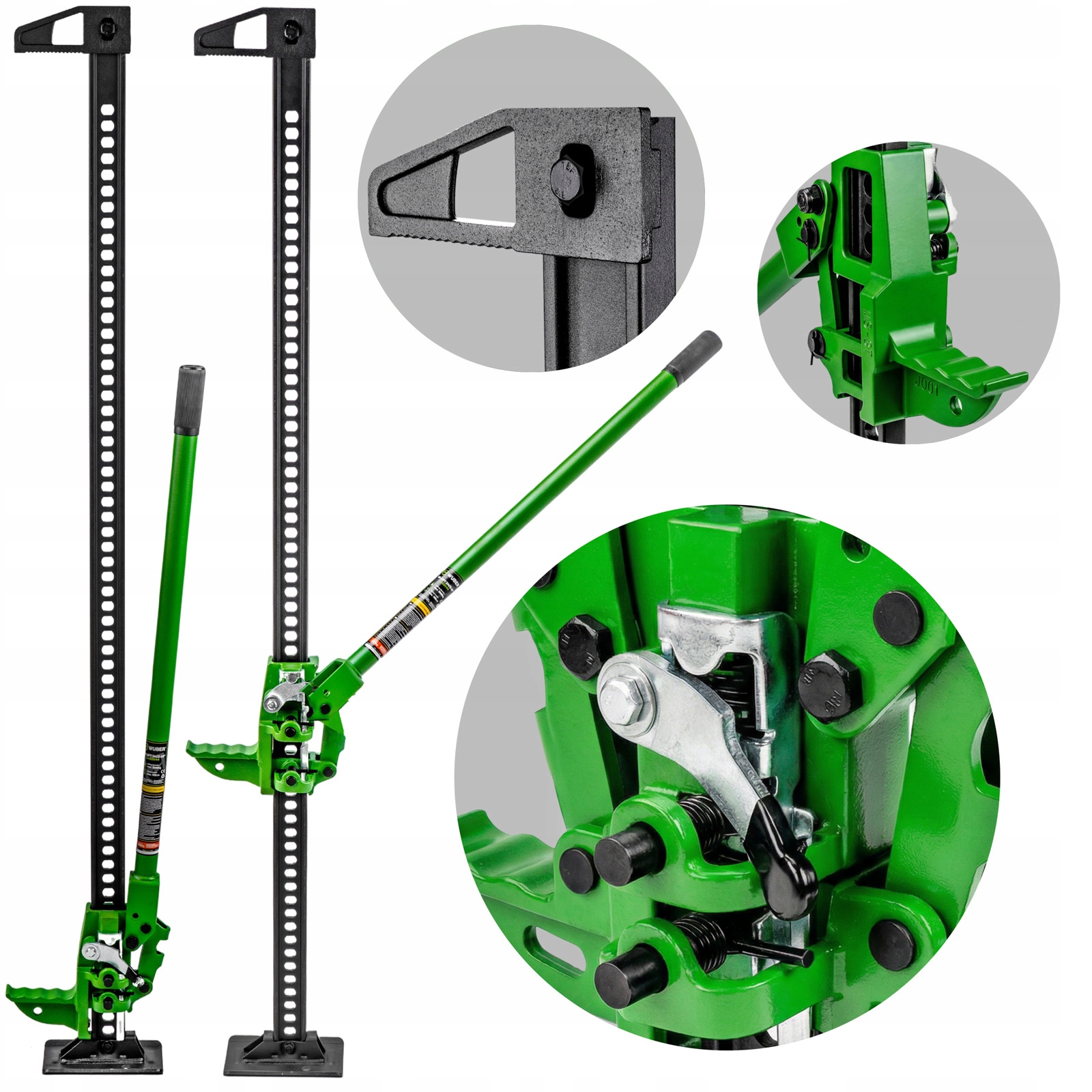 Hever 60" 150 CM Off-road 11-135 CM Železniční Válec Hi Lift 3T