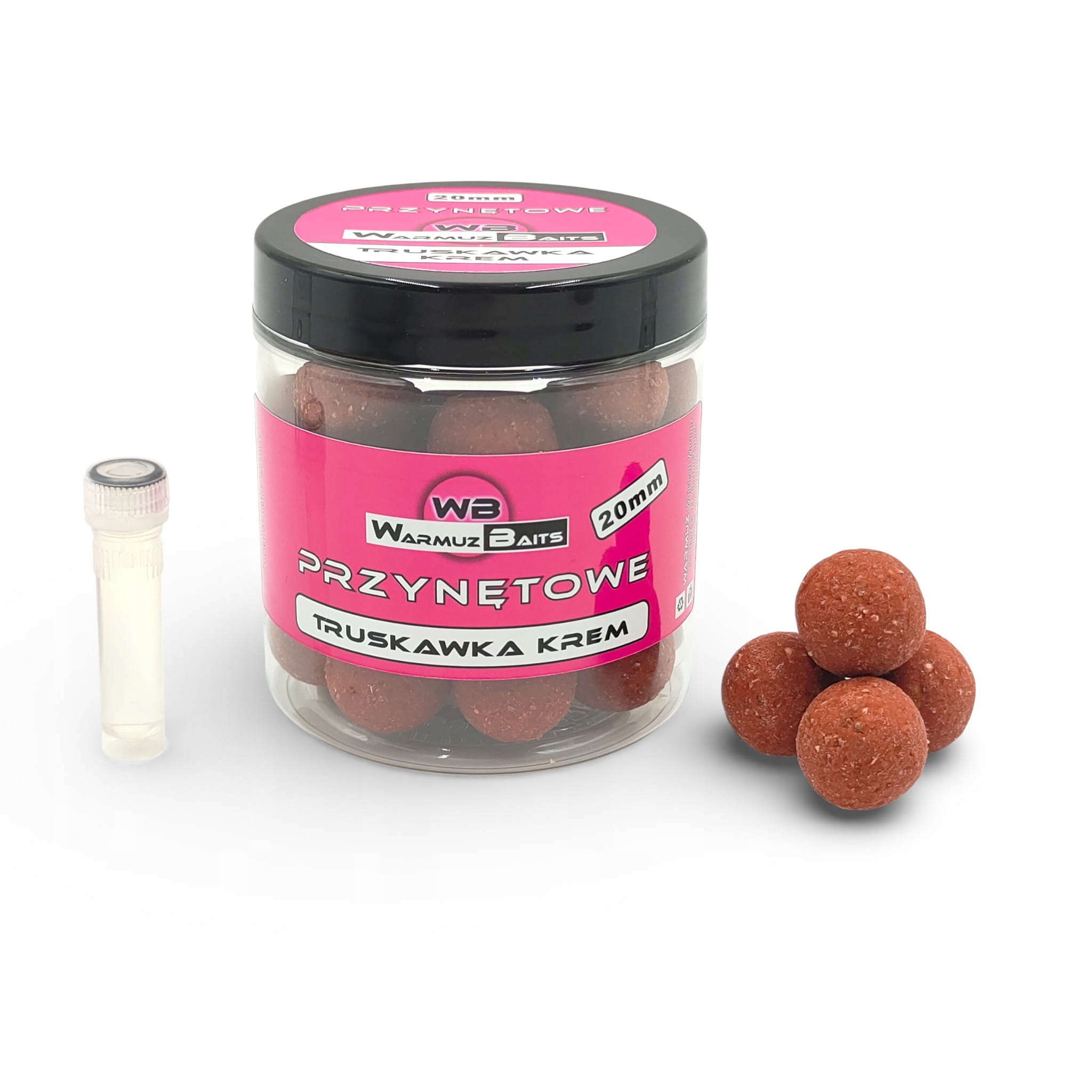 Warmuz Baits Truskawka Krem Kulki Przynętowe 20mm