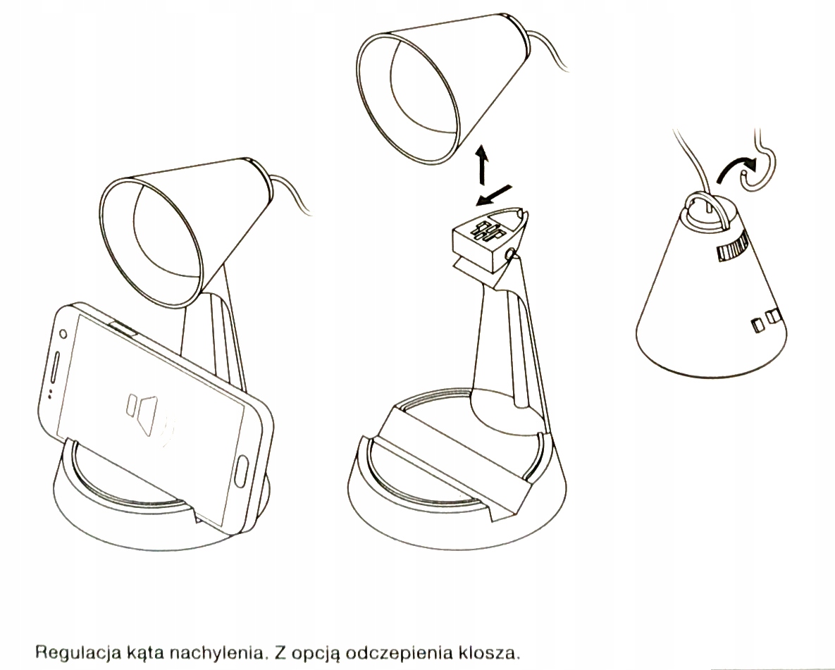 SMUKEE LAMPKA BIURKOWA USB Z ODCZEPIANYM KLOSZEM EAN (GTIN) 5609288258278