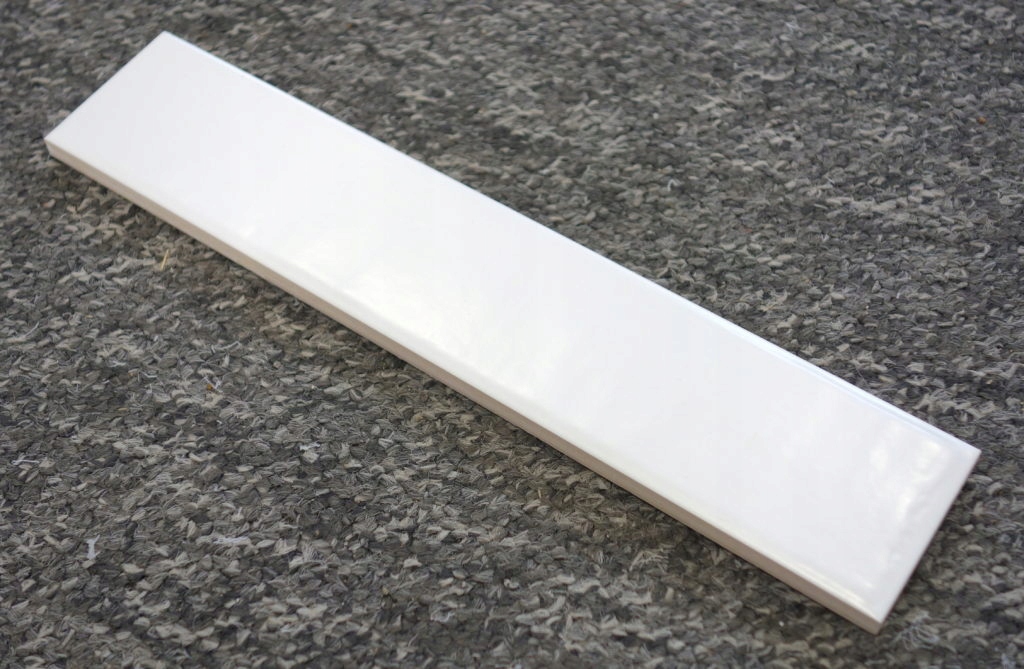 GLAZURA PŁYTKI BIAŁA CEGIEŁKA CEGŁA JODEŁKA 25x5cm BLOCK WHITE SATINE MAT Kod producenta KAFLANDO