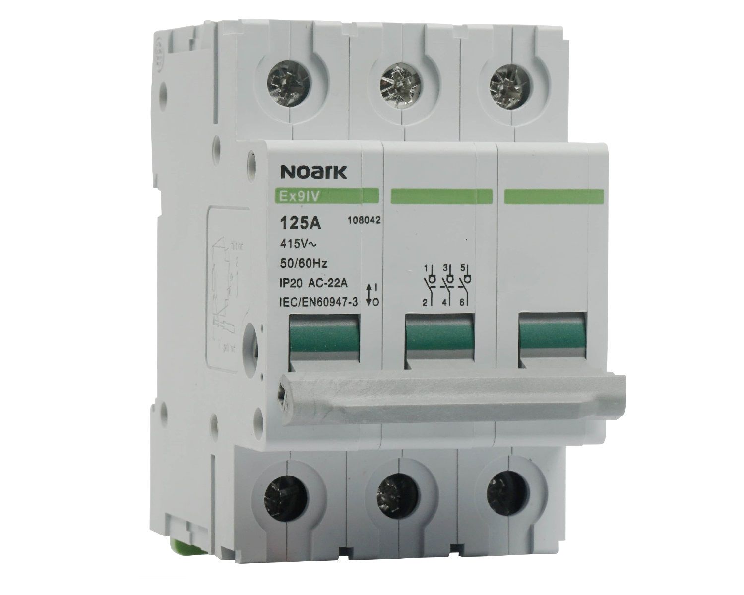 

Noark Rozłącznik izolacyjny 3P 63A Ac 108040