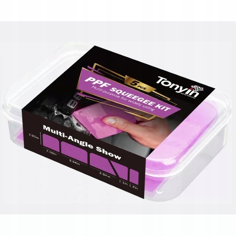 Tonyin PPF Squeegee Kit 5-pack Zestaw rakli do aplikacji folii ppf 5 sztuk