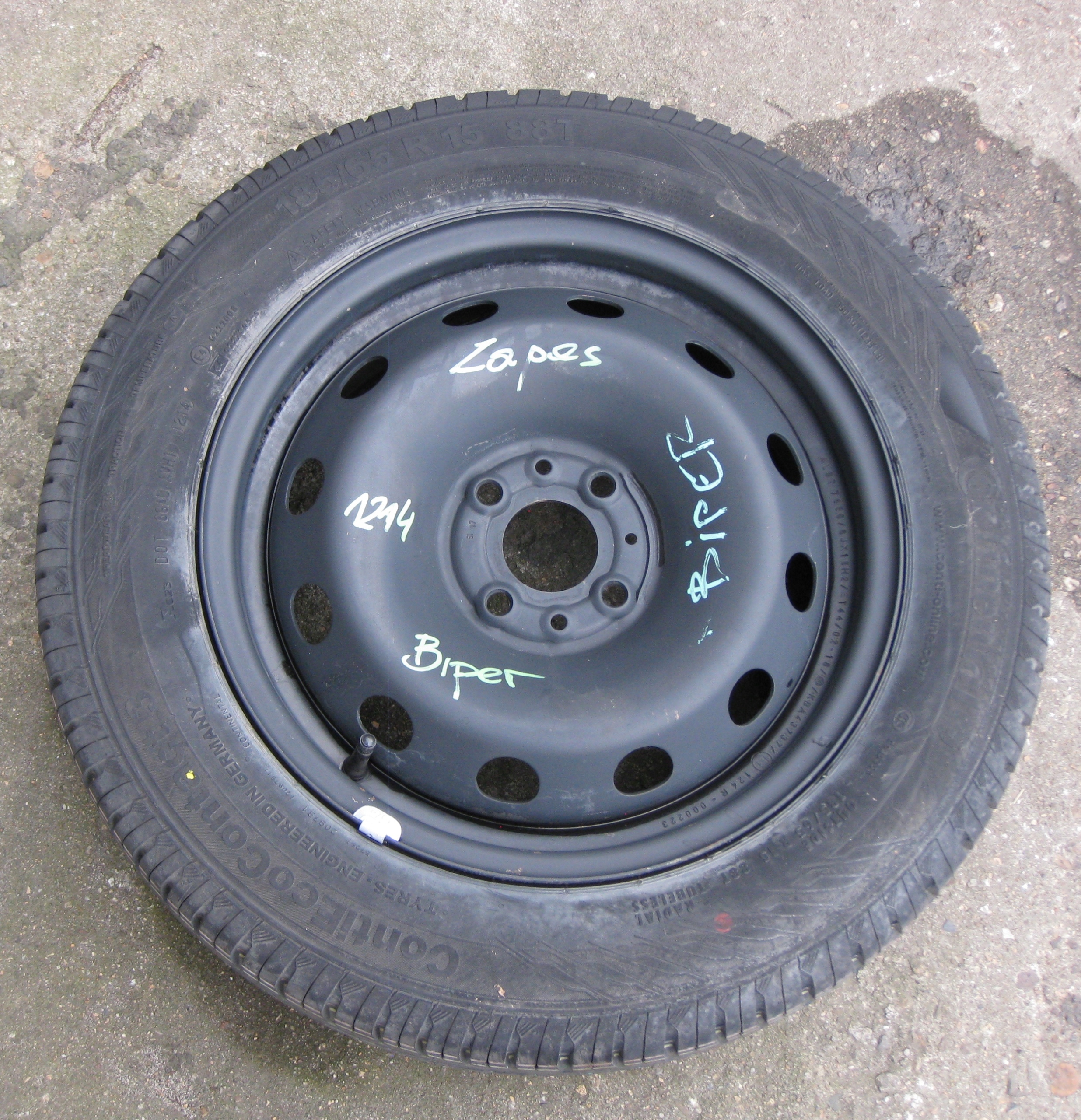 CITROEN NEMO BIPPER wheel spare 185/65/15 KBA43737