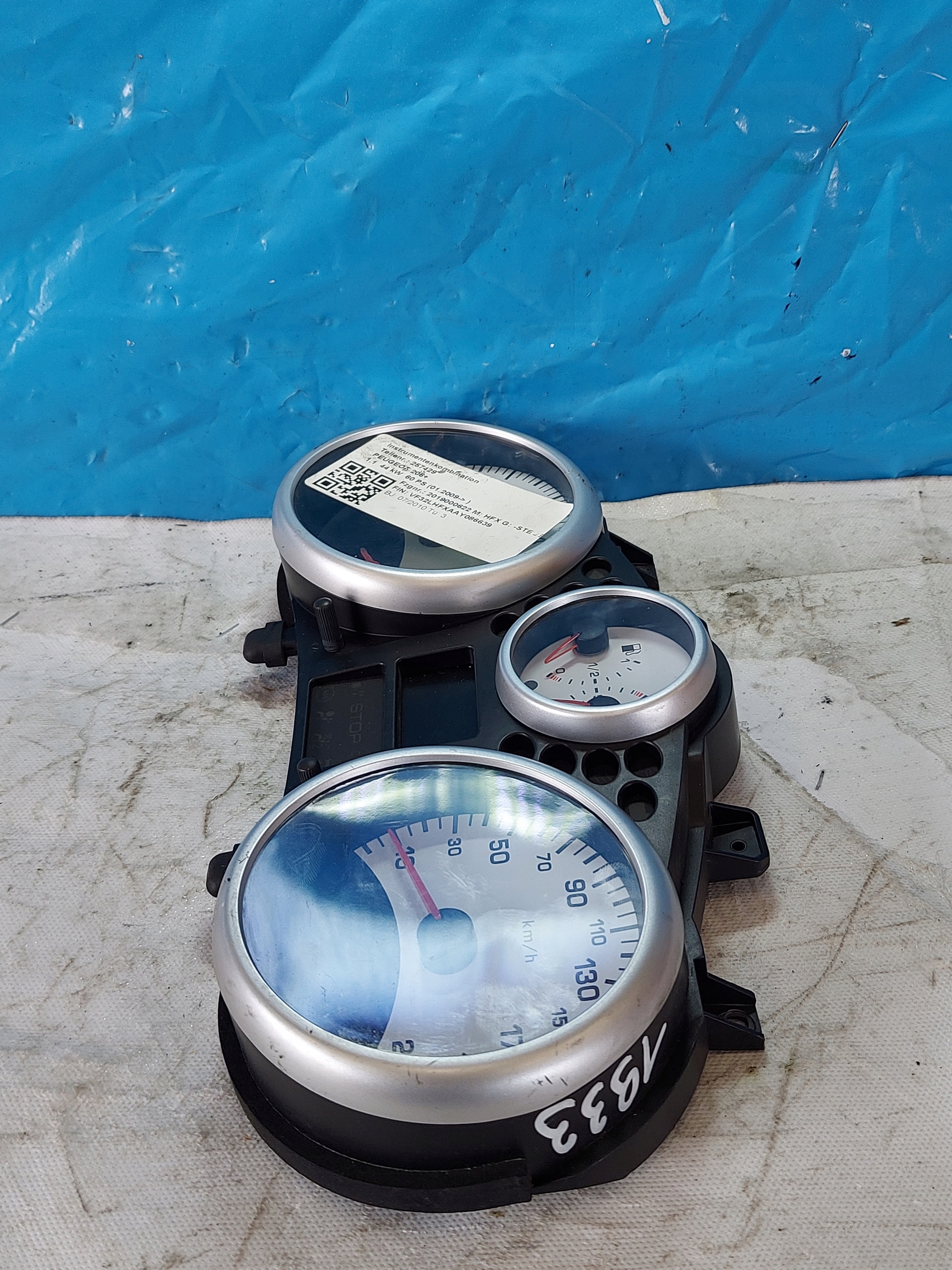 dials clock PEUGEOT 206 1.1 B 9673798980