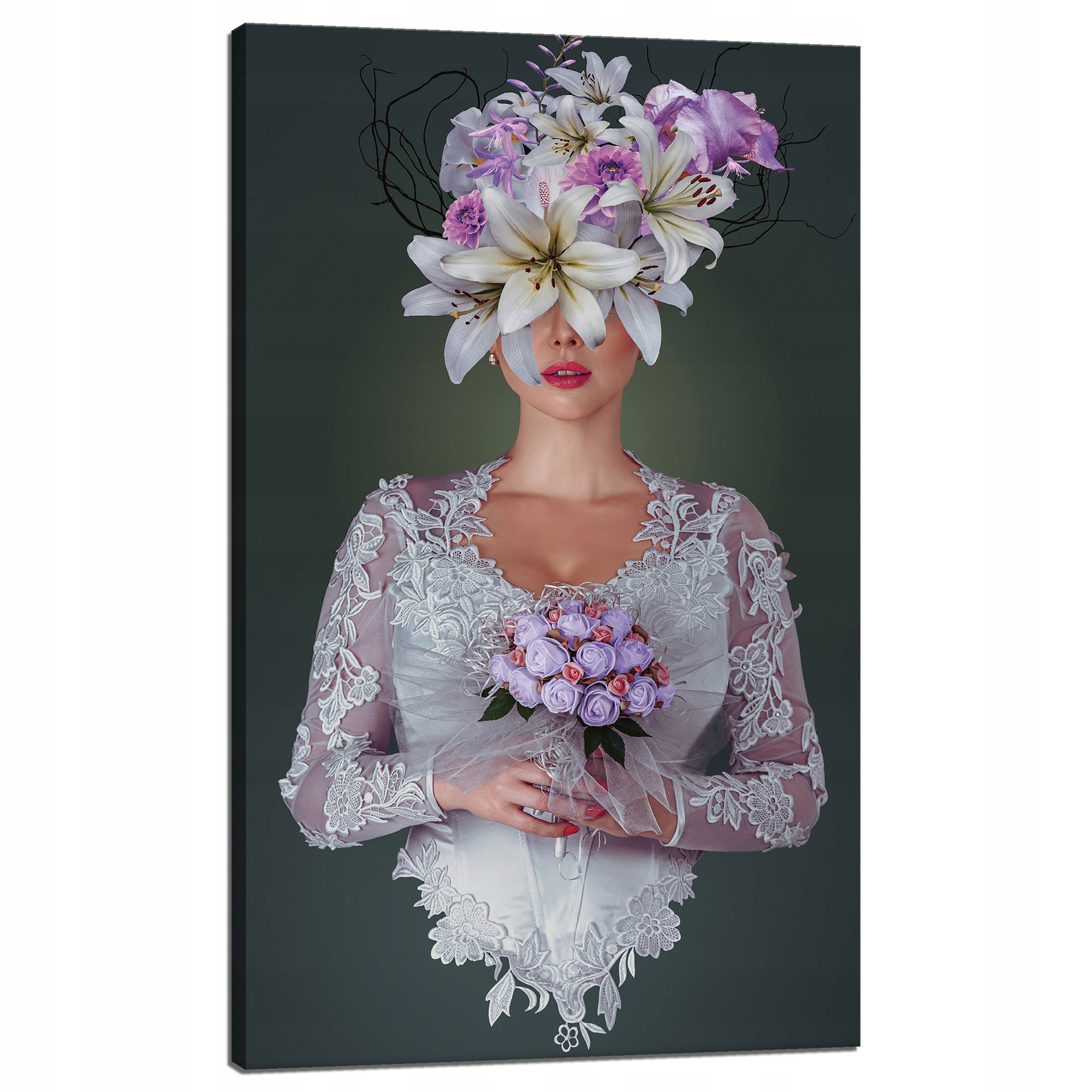 Obraz na plátně Žena v bílých šatech Příroda 60x100 cm Ideální jako dárek
