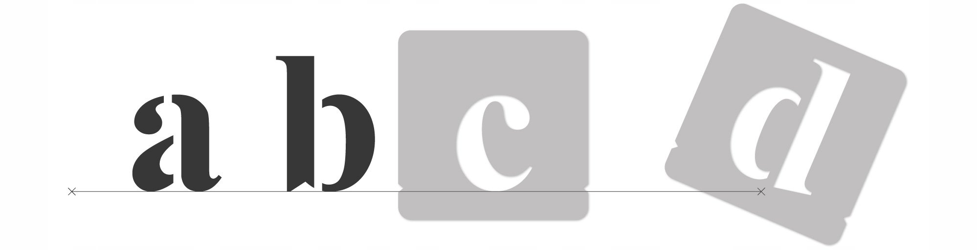 Szablony Malarskie LITERY i CYFRY 7 cm Wielorazowe Alfabet Zestaw 42 szt Szerokość produktu 10 cm